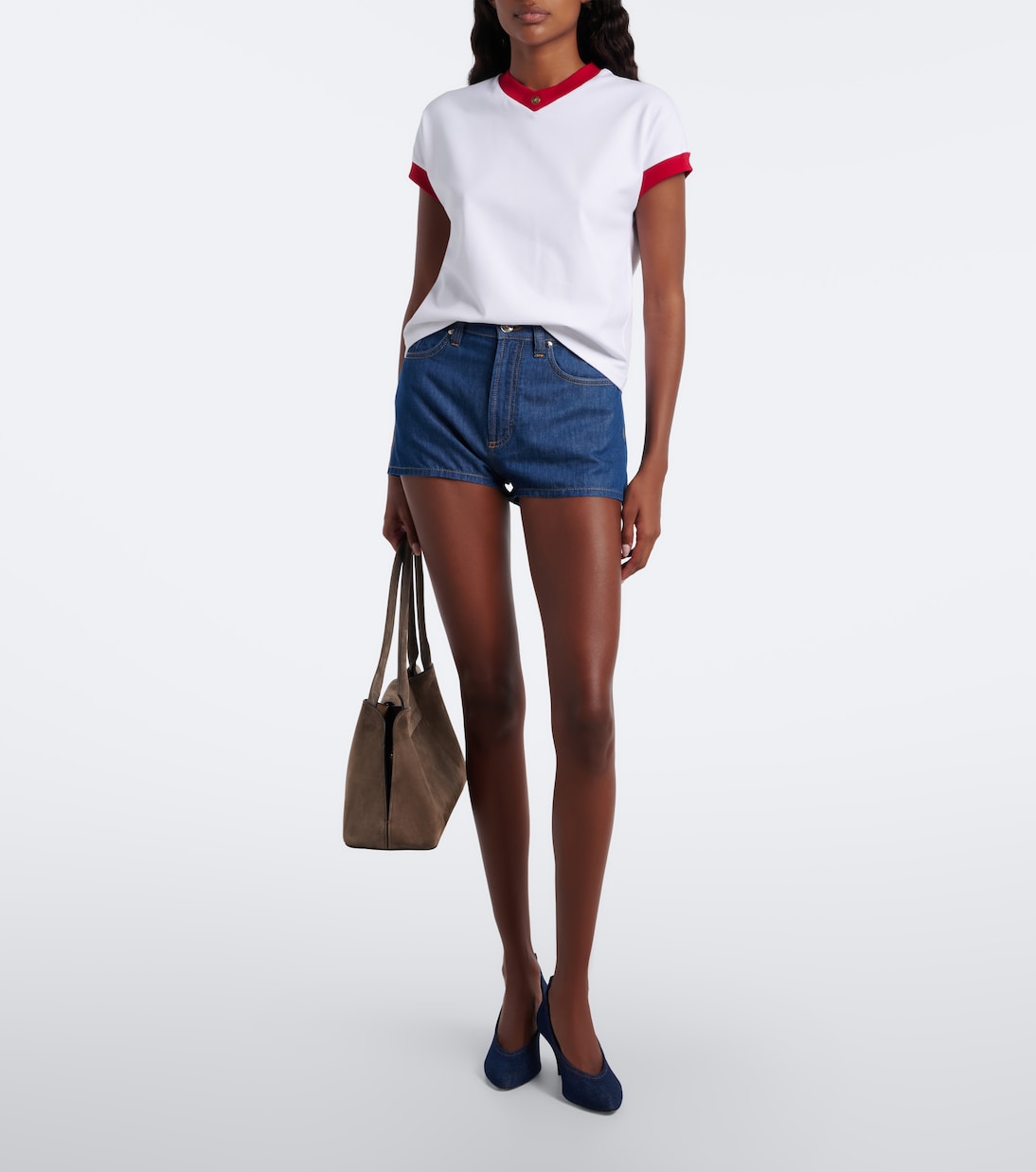 Versace - Medusa cotton-blend jersey T-shirt