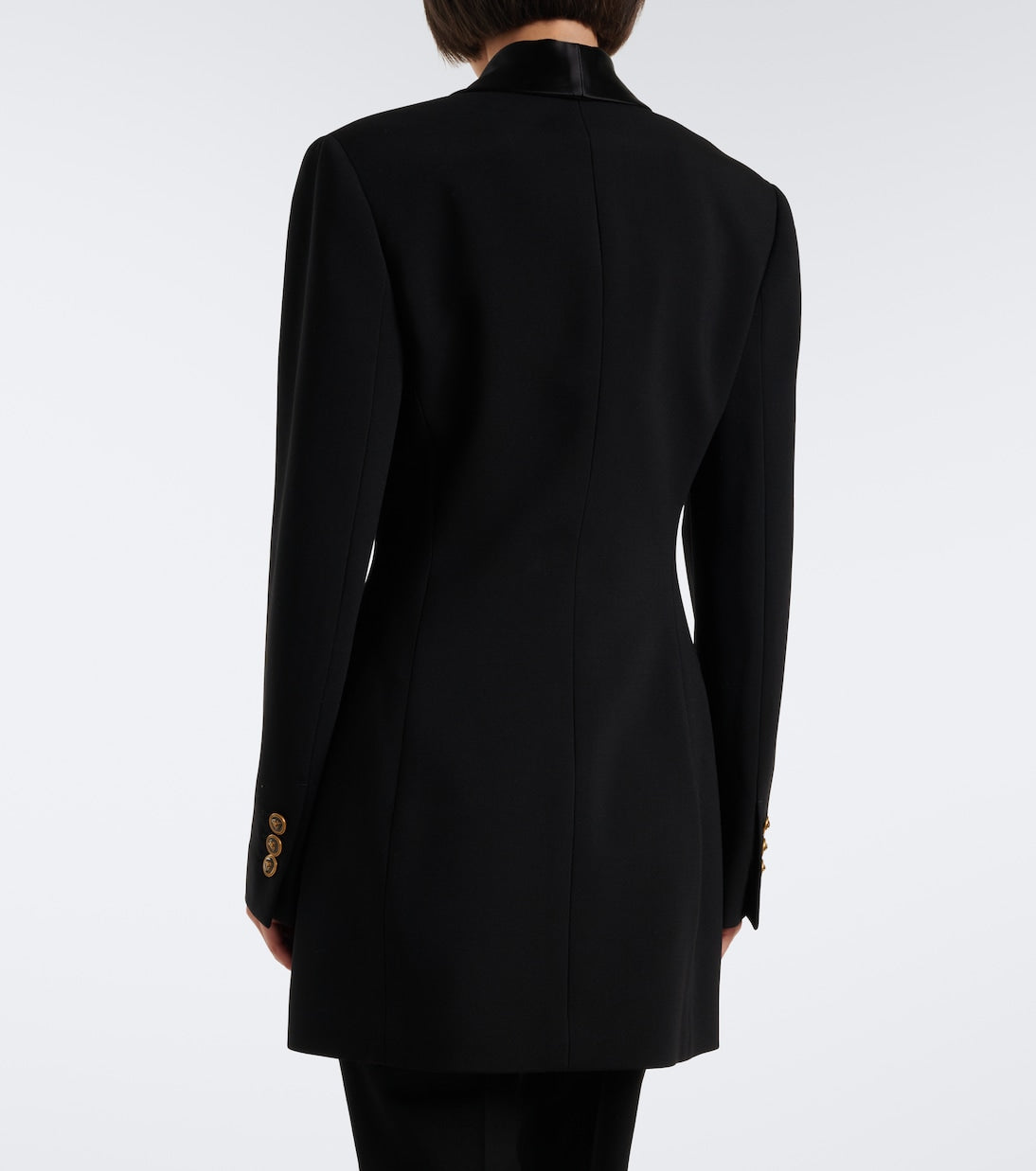 Versace - Embellished wool tuxedo jacket