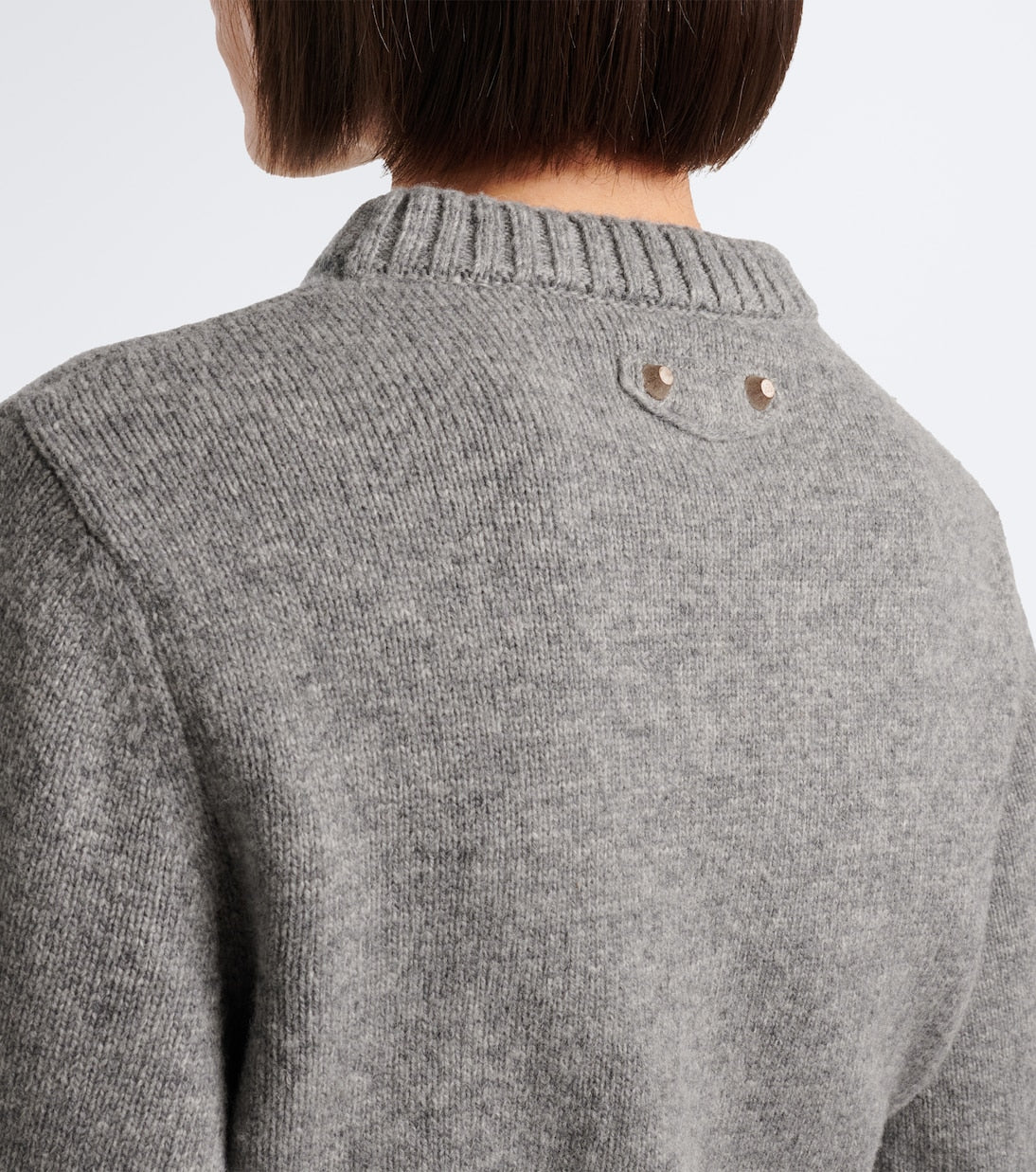 Balenciaga - Cropped gathered wool sweater