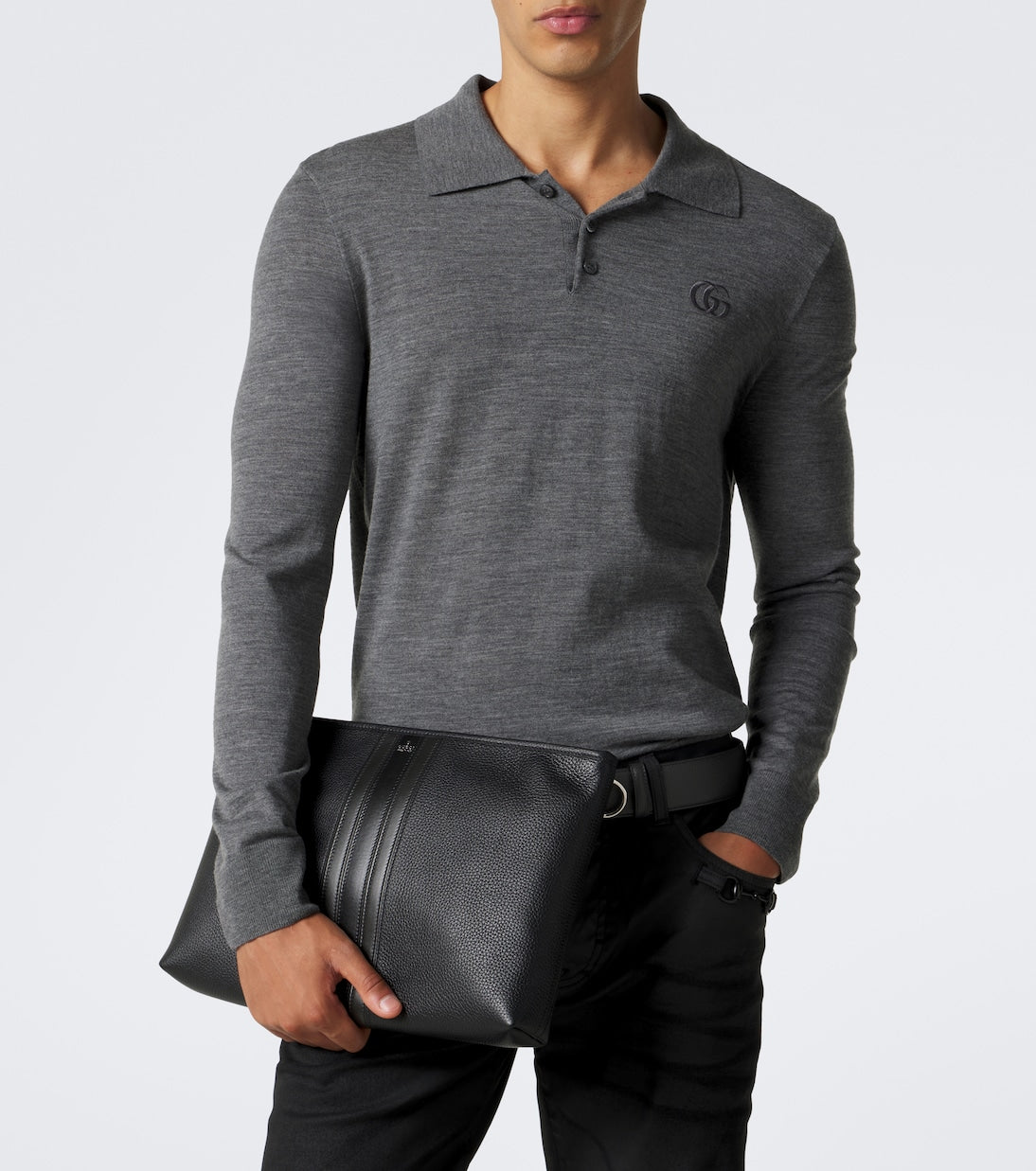 Gucci - Medium leather pouch
