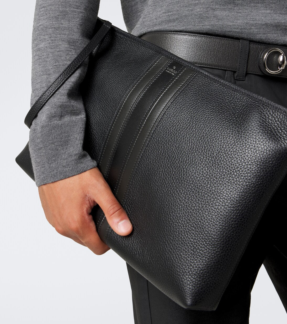 Gucci - Medium leather pouch