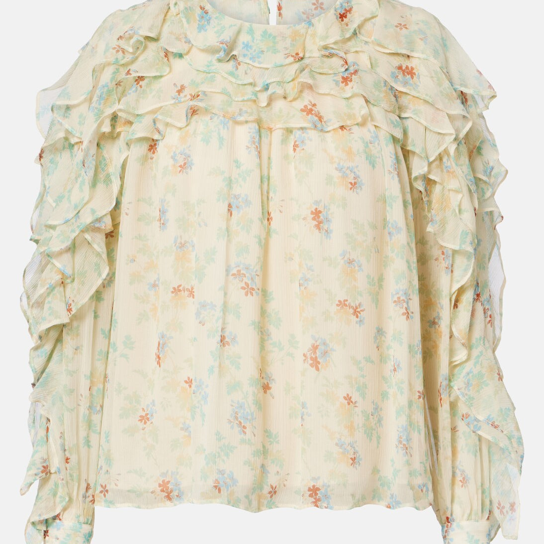 Ulla Johnson - Willow ruffled floral silk blouse