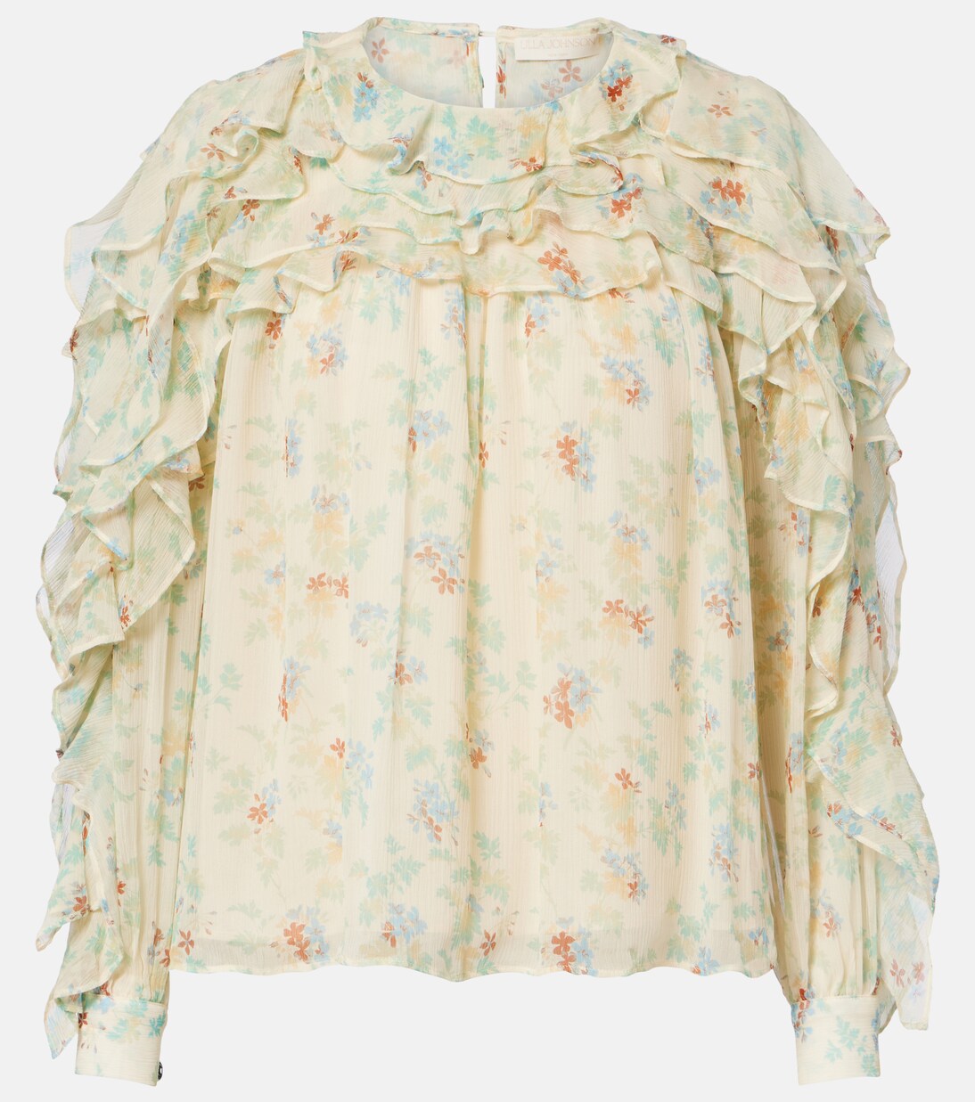 Ulla Johnson - Willow ruffled floral silk blouse