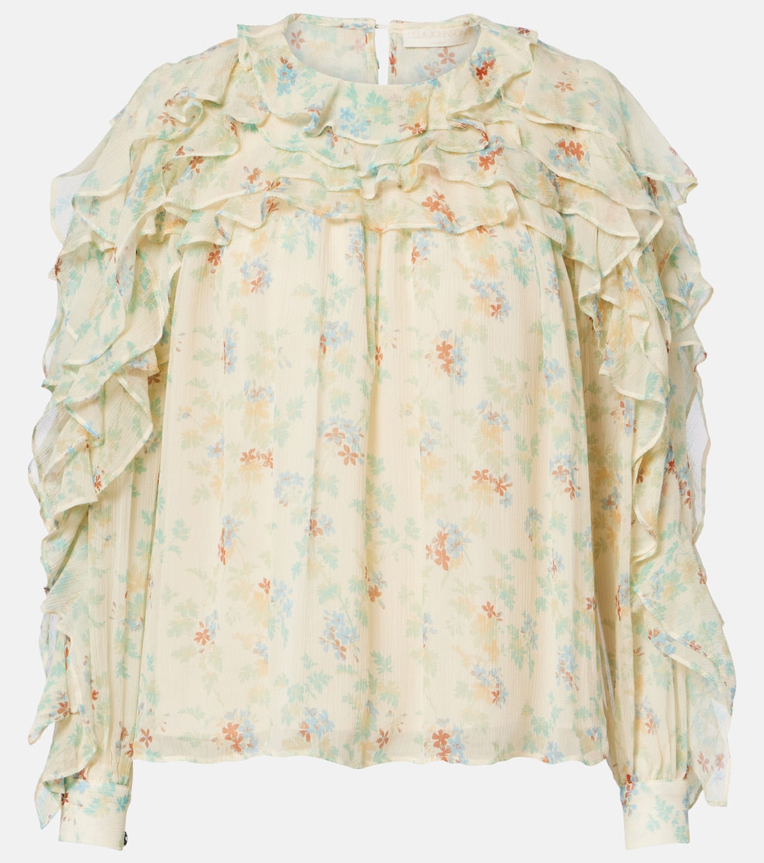 Ulla Johnson - Willow ruffled floral silk blouse