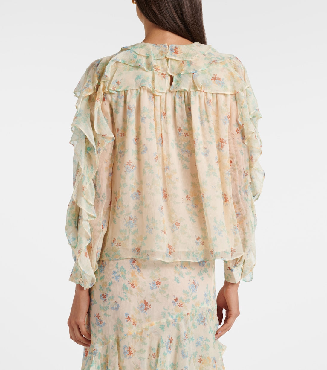 Ulla Johnson - Willow ruffled floral silk blouse