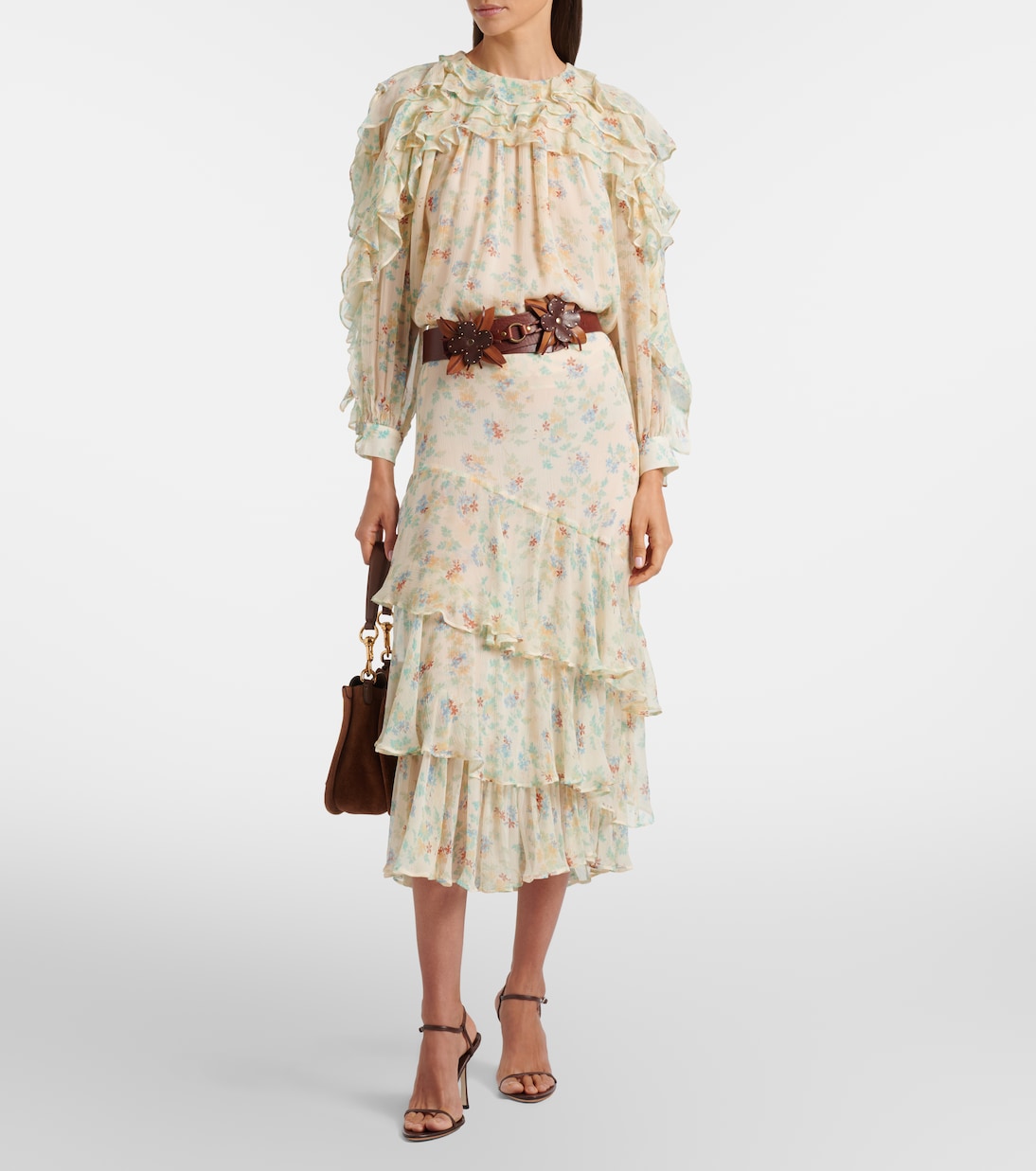 Ulla Johnson - Willow ruffled floral silk blouse