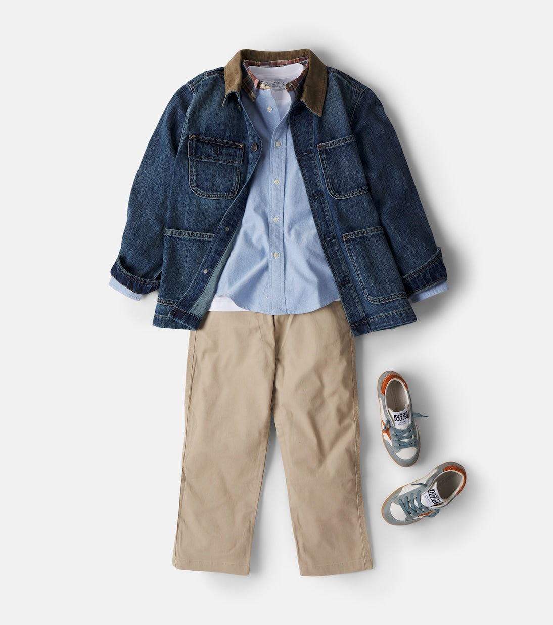 Golden Goose Kids - Super Star suede-trimmed leather sneakers