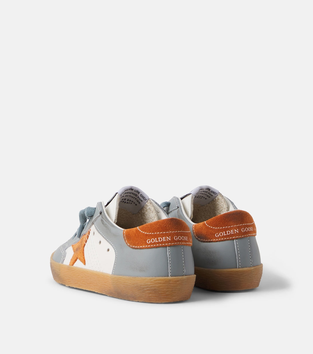 Golden Goose Kids - Super Star suede-trimmed leather sneakers