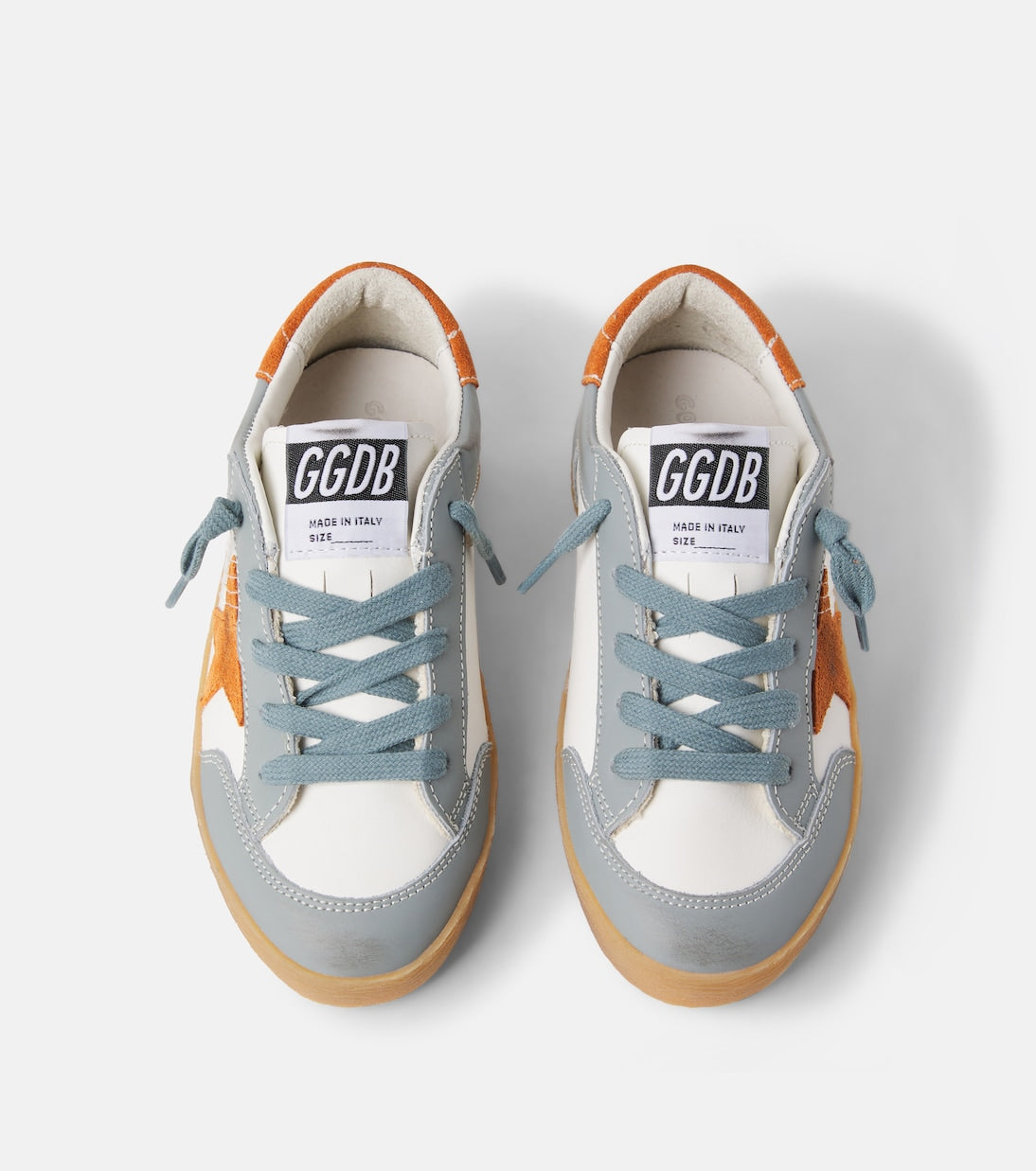 Golden Goose Kids - Super Star suede-trimmed leather sneakers
