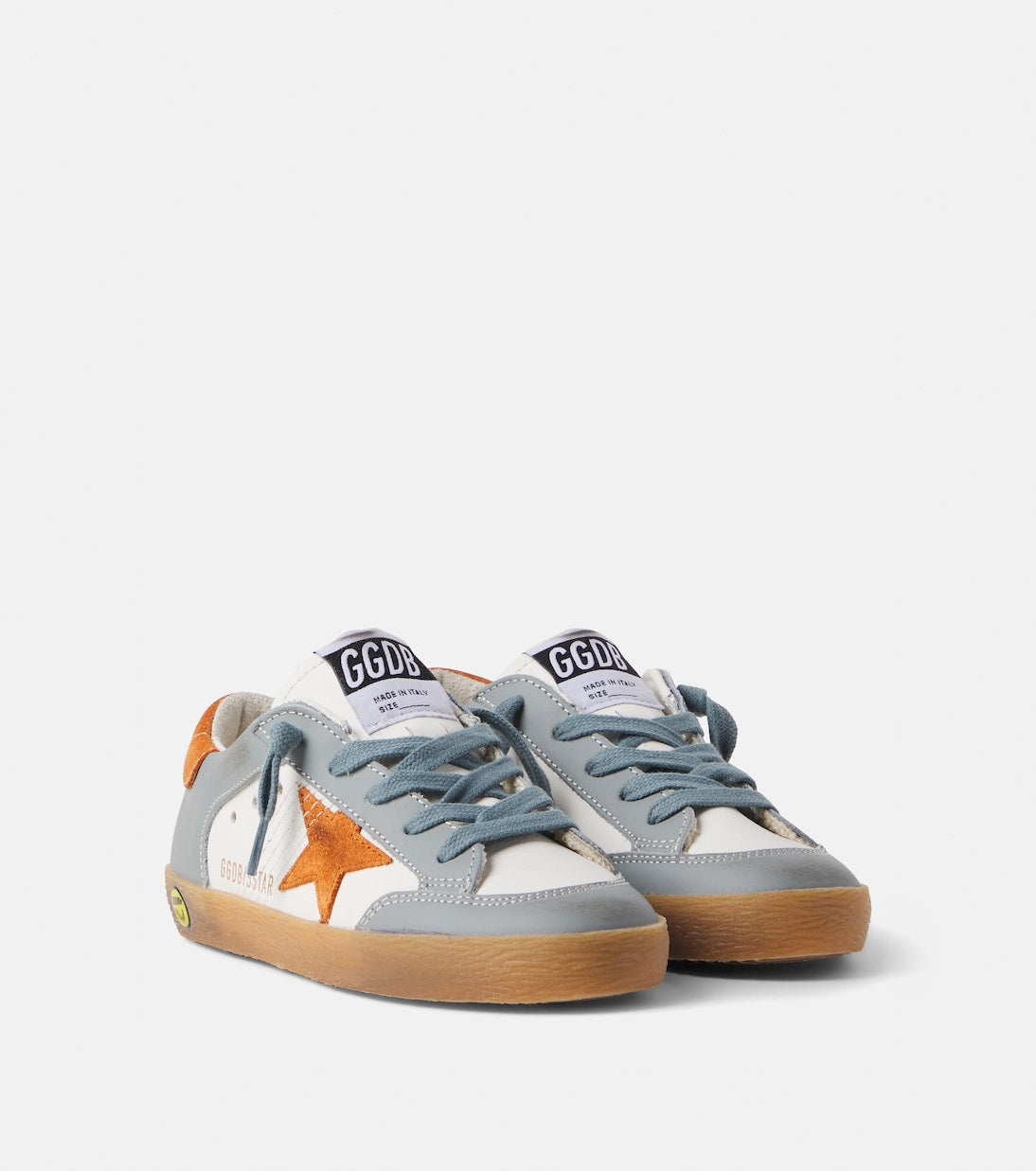Golden Goose Kids - Super Star suede-trimmed leather sneakers