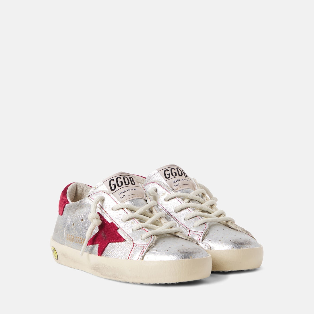Golden Goose Kids - Super Star metallic leather sneakers