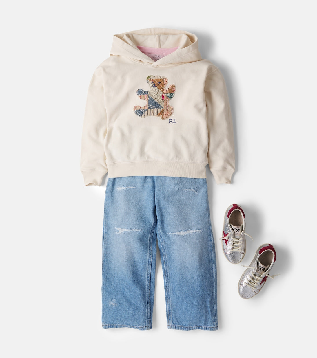 Golden Goose Kids - Super Star metallic leather sneakers