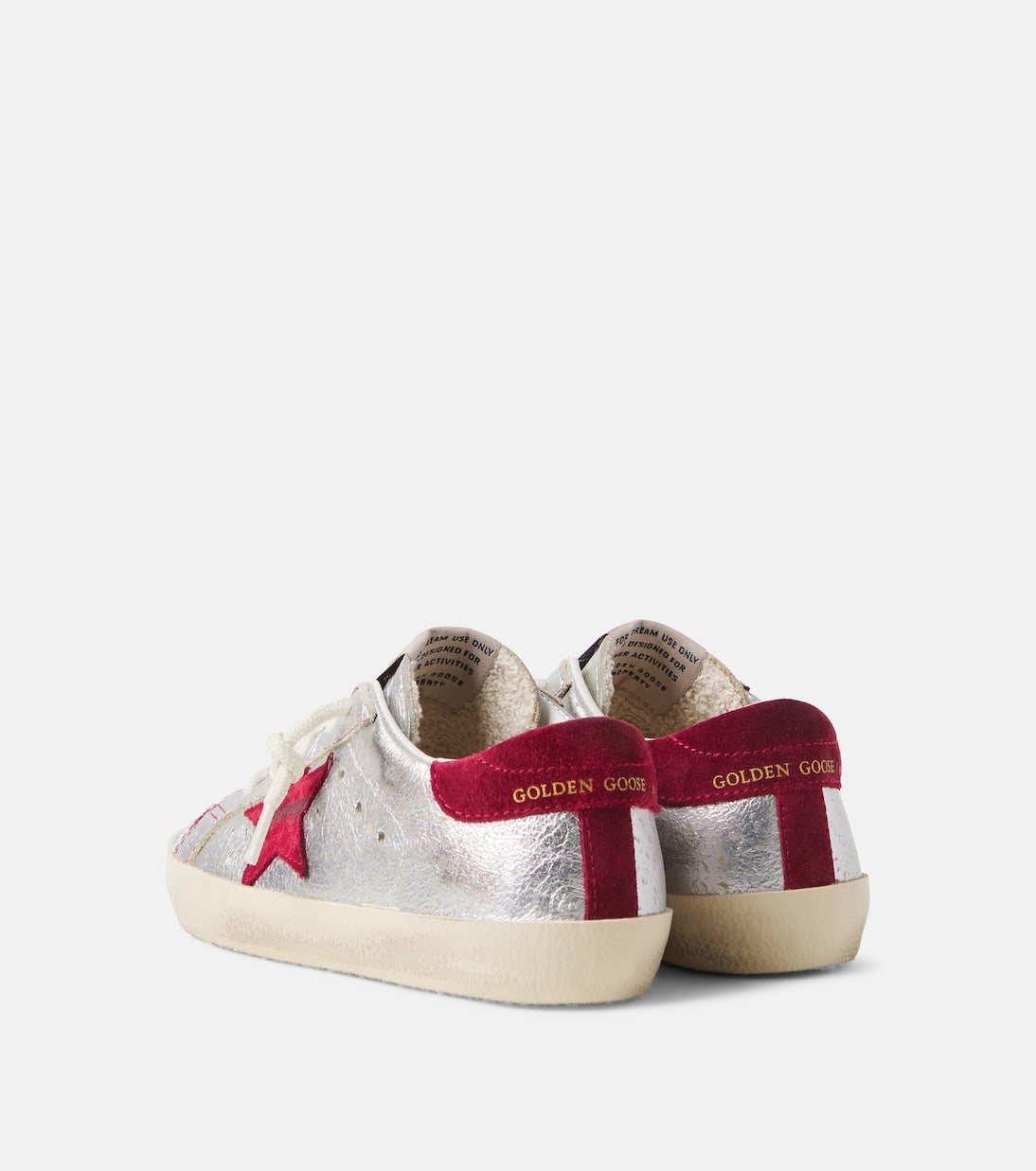 Golden Goose Kids - Super Star metallic leather sneakers