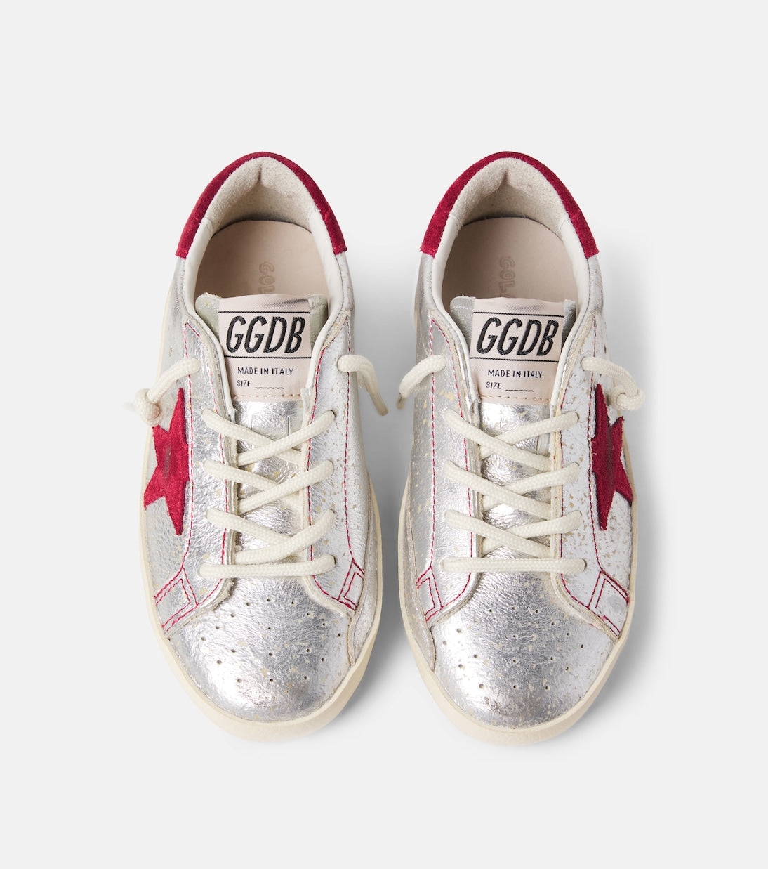 Golden Goose Kids - Super Star metallic leather sneakers