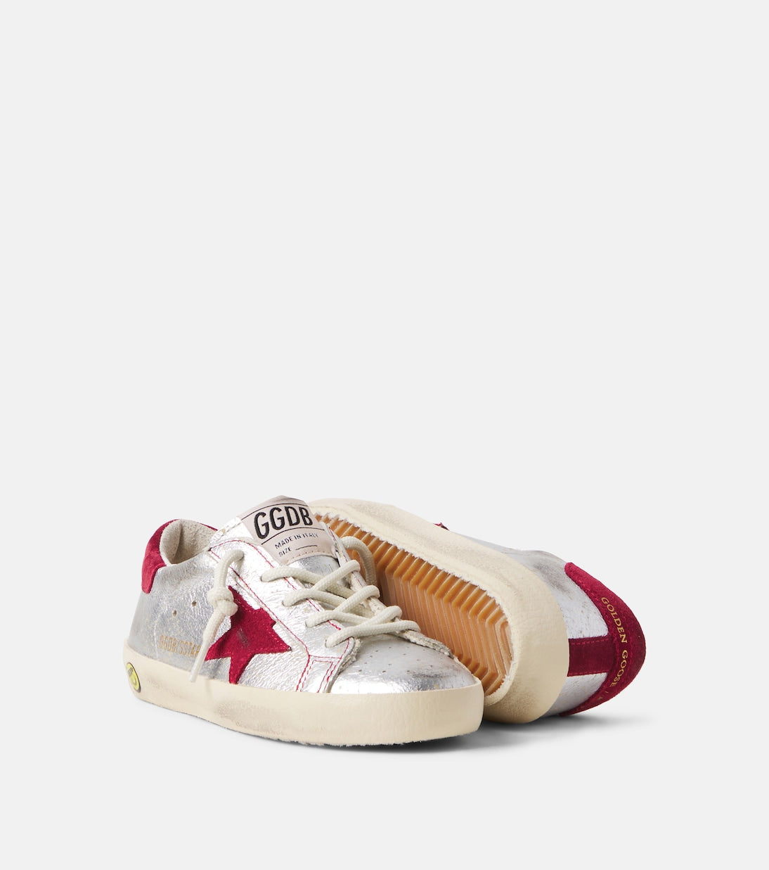 Golden Goose Kids - Super Star metallic leather sneakers