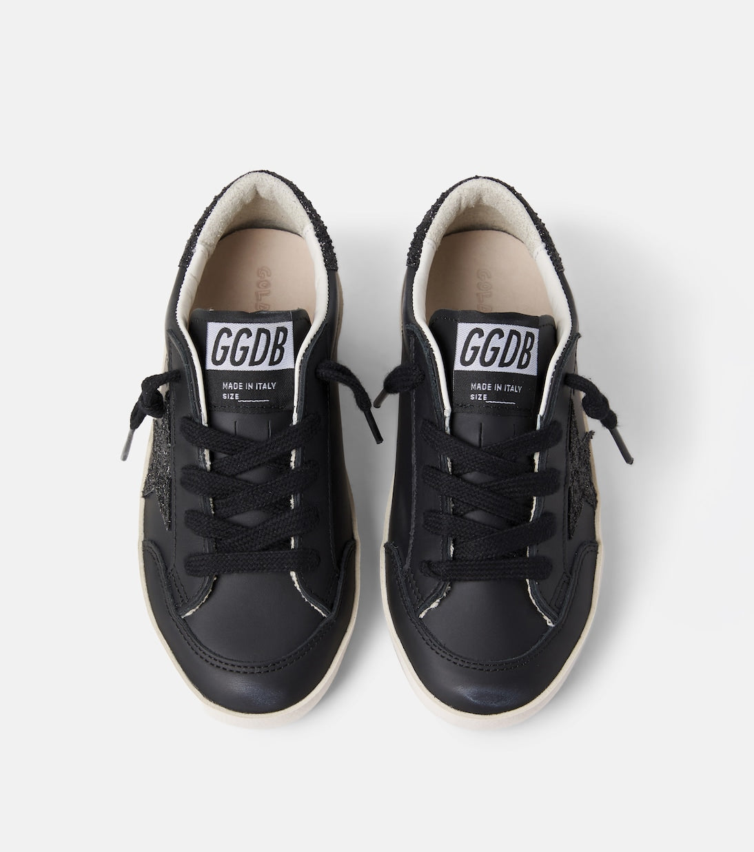 Golden Goose Kids - Super Star glitter leather sneakers