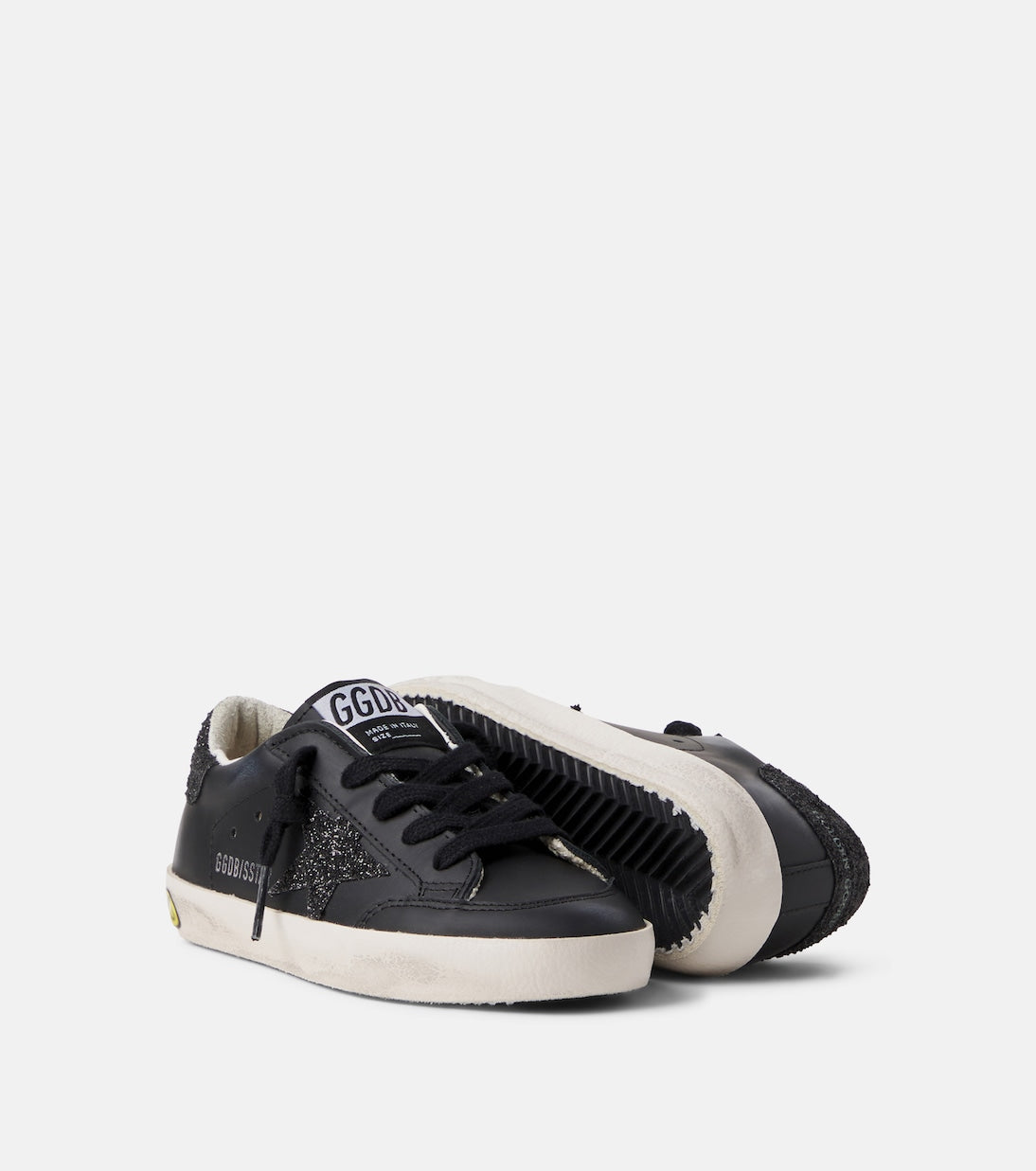 Golden Goose Kids - Super Star glitter leather sneakers