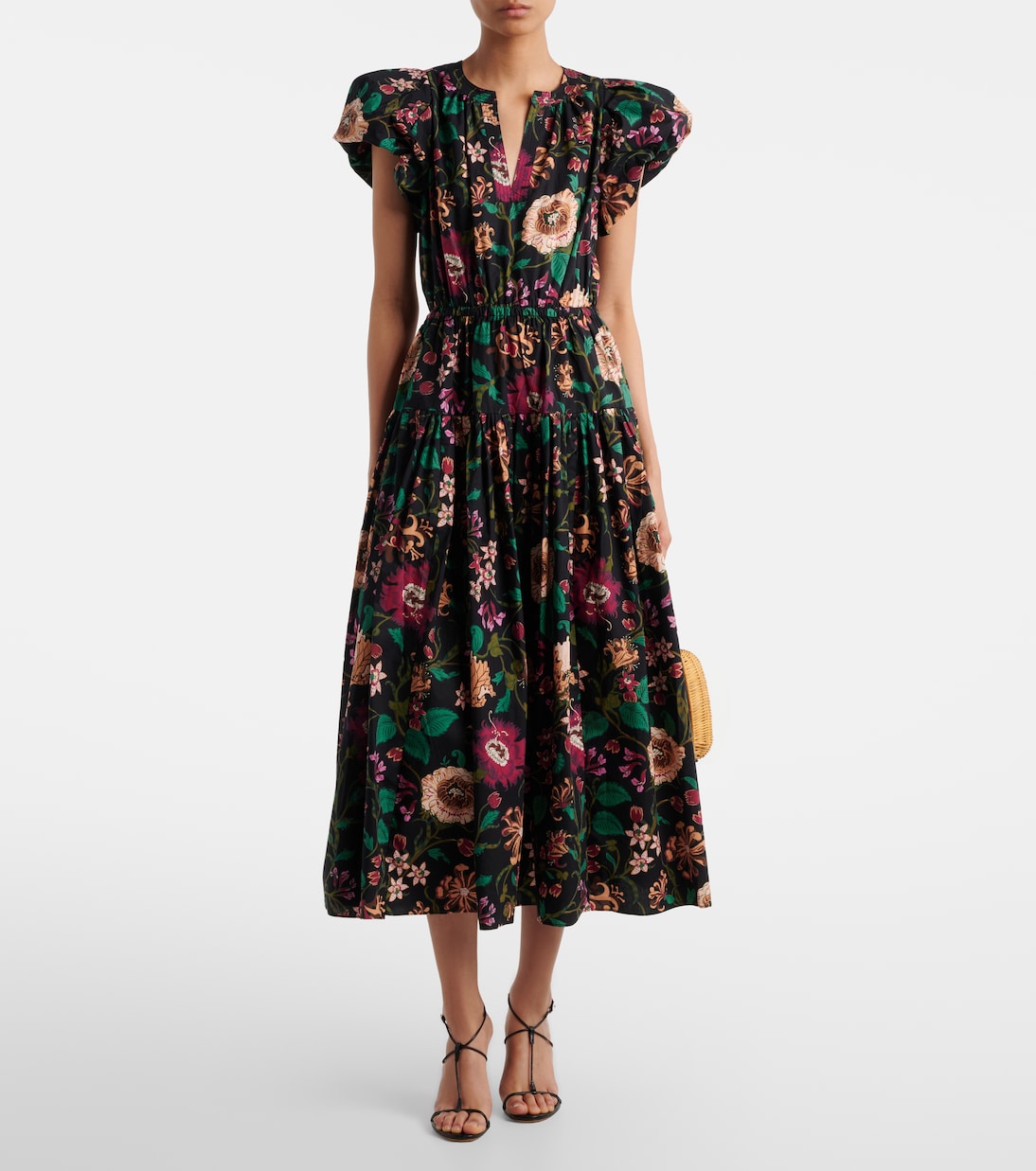 Ulla Johnson - Marin floral cotton poplin midi dress