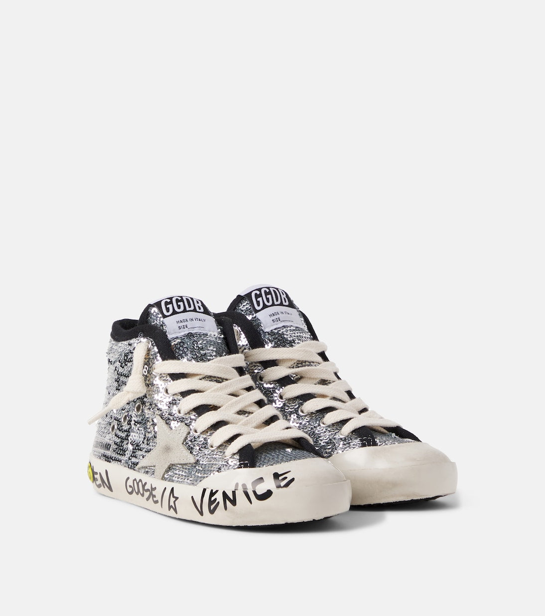 Golden Goose Kids - Francy Penstar sequined high-top sneakers