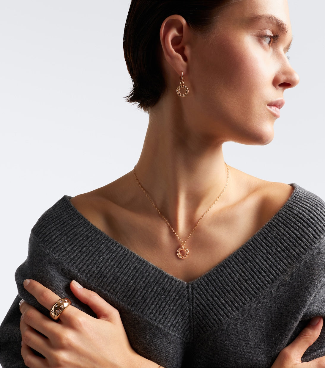 Pomellato - Iconica 18kt rose gold pendant necklace with diamonds