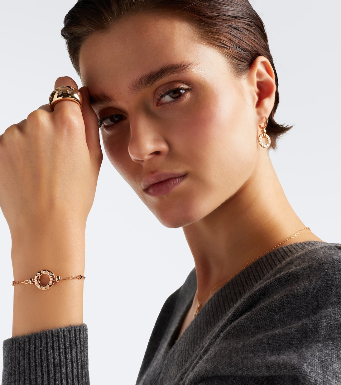 Pomellato - Iconica 18kt rose gold bracelet with diamonds