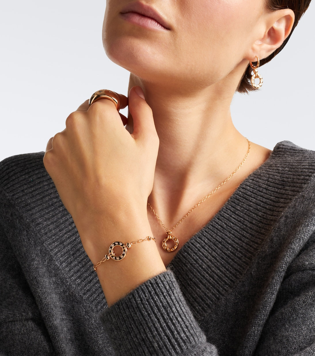 Pomellato - Iconica 18kt rose gold bracelet with diamonds