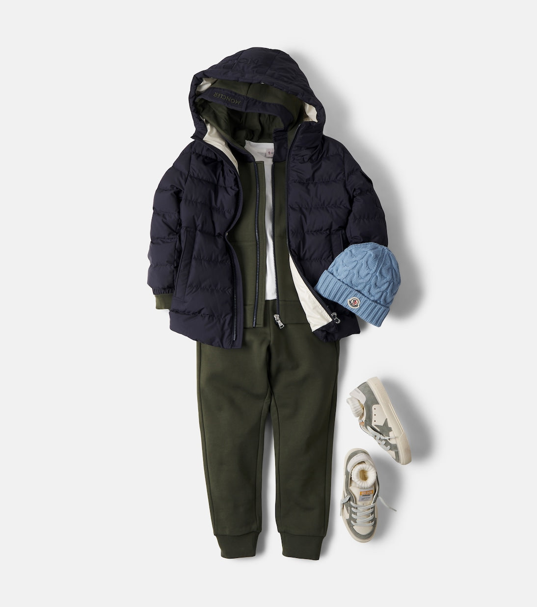 Moncler Enfant - Cotton fleece hoodie and sweatpants set