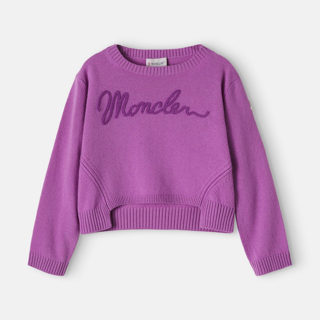 Moncler Enfant - Logo wool and cashmere sweater