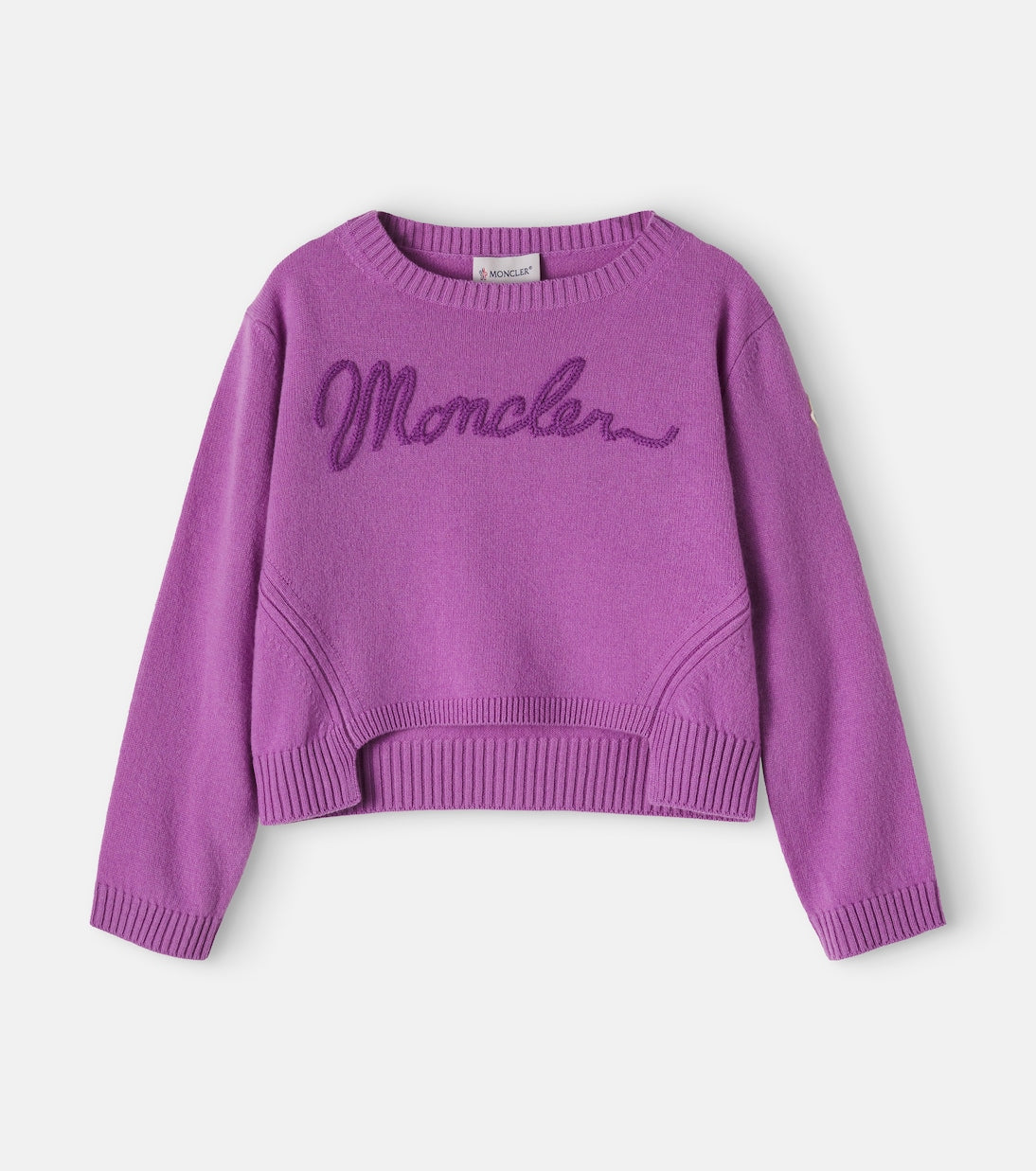 Moncler Enfant - Logo wool and cashmere sweater