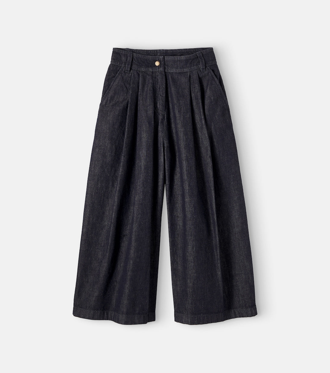 Moncler Enfant - Pleated wide-leg jeans