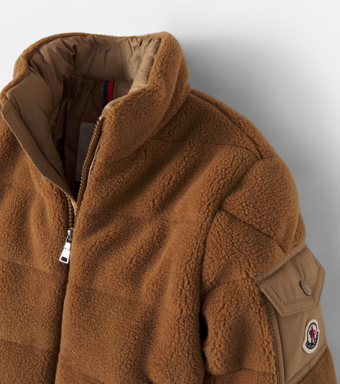 Moncler Enfant - Mich down-paneled teddy jacket