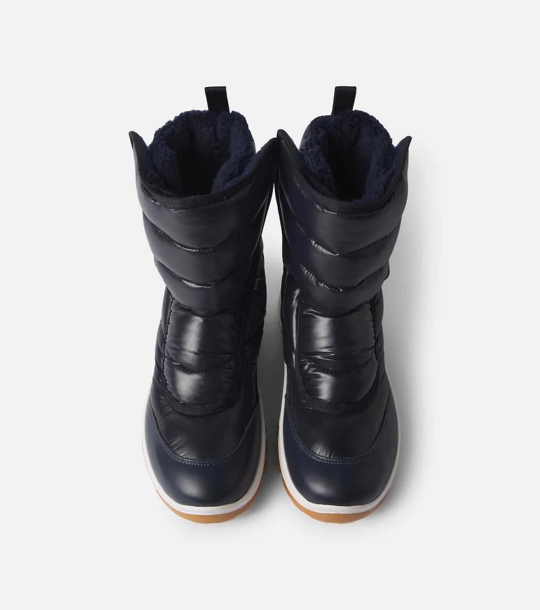 Moncler Enfant - Leather-trimmed padded snow boots