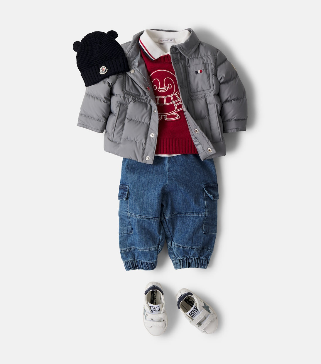 Moncler Enfant - Baby embroidered wool and cashmere sweater