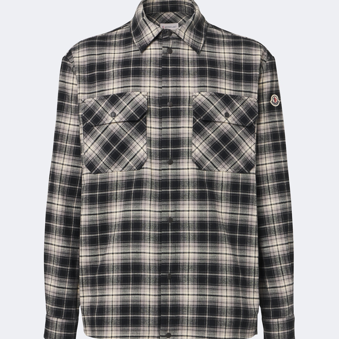 Moncler - Checked cotton flannel zip-up shirt