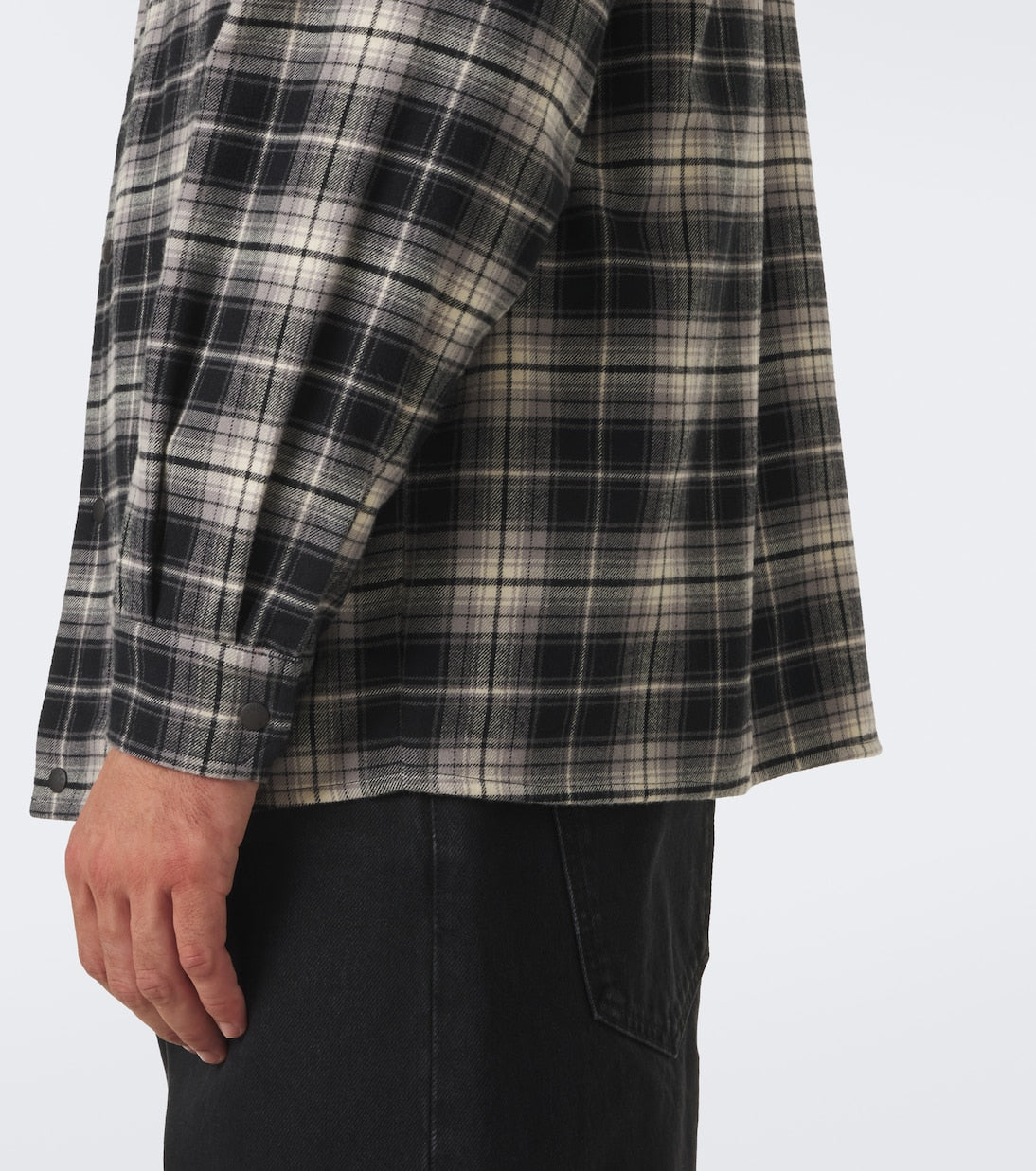 Moncler - Checked cotton flannel zip-up shirt