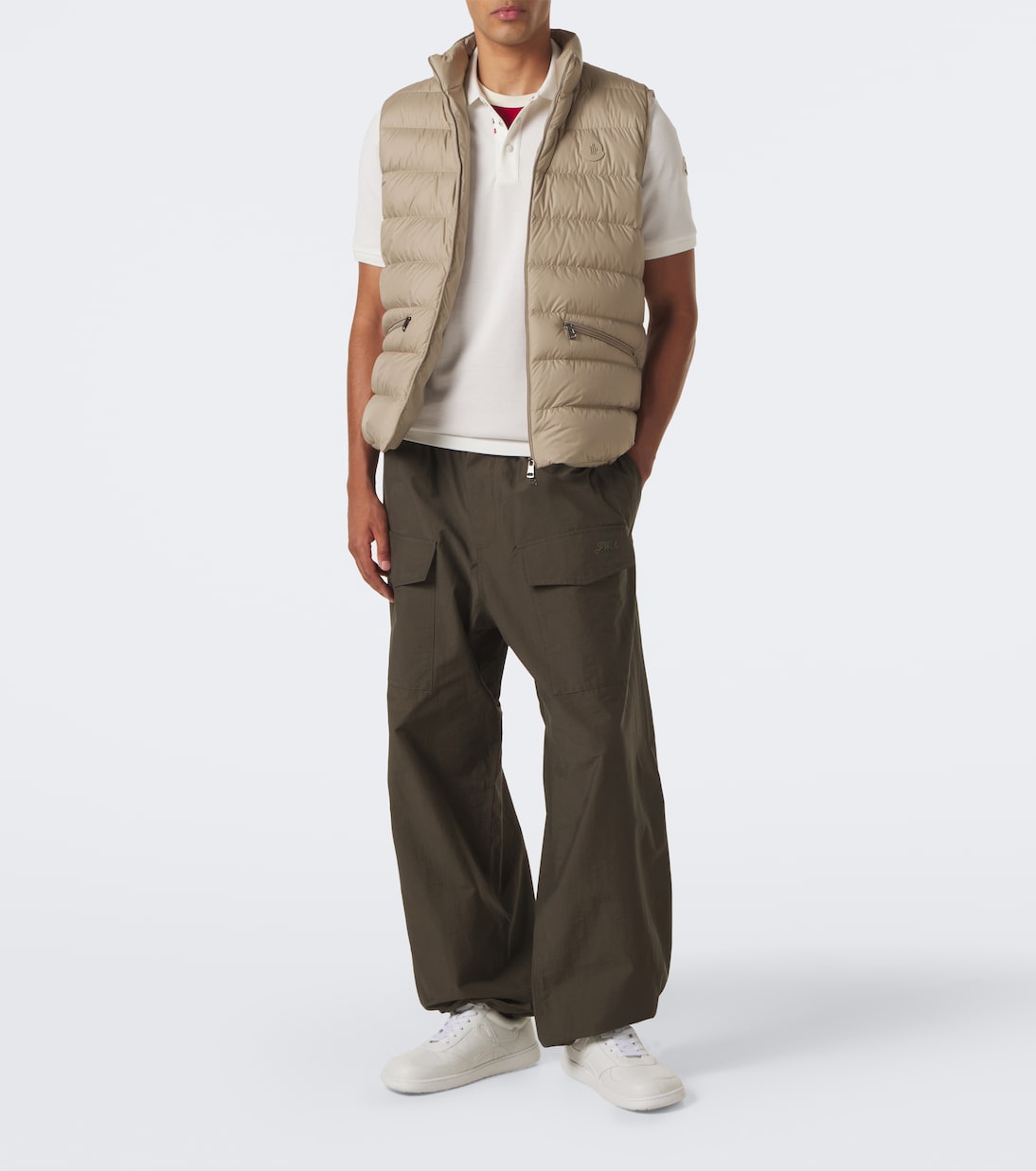 Moncler - Cotton piqué polo shirt