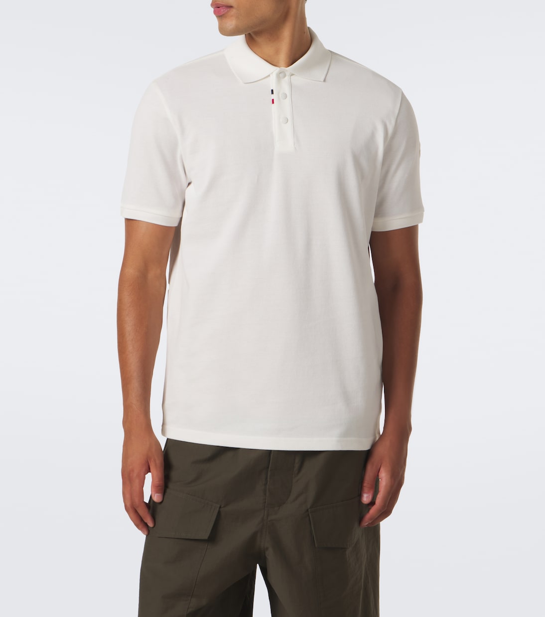 Moncler - Cotton piqué polo shirt