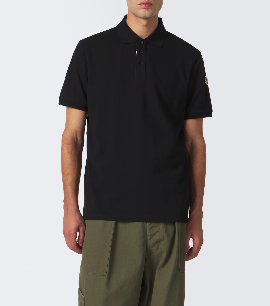 Moncler - Cotton piqué polo shirt