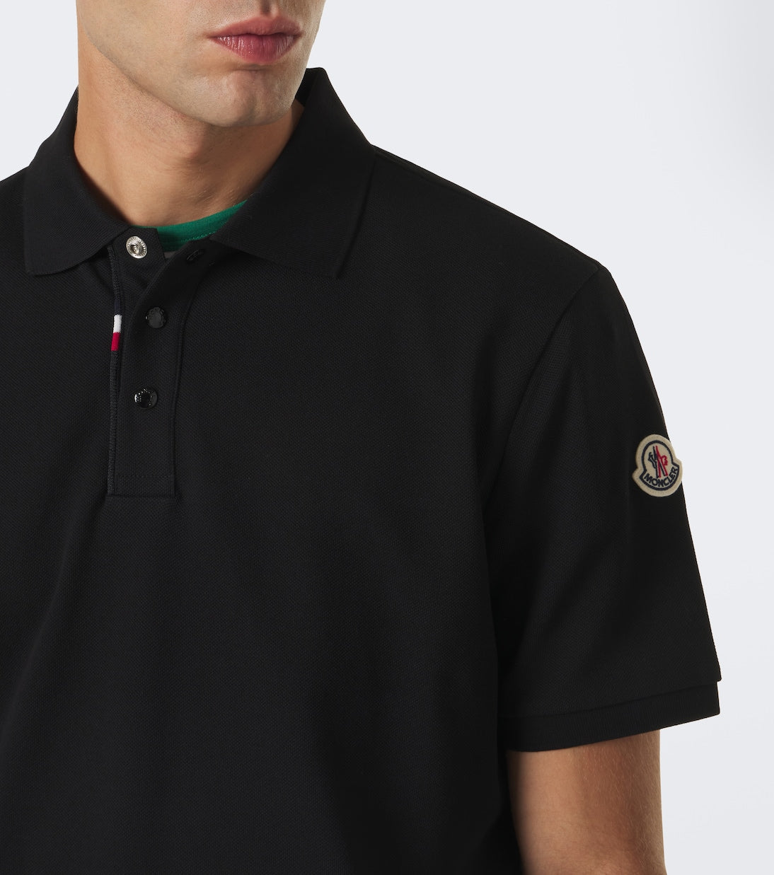 Moncler - Cotton piqué polo shirt