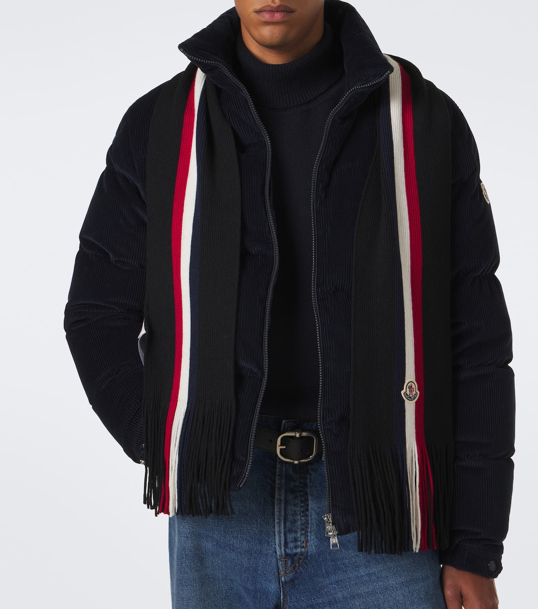 Moncler - Logo virgin wool scarf