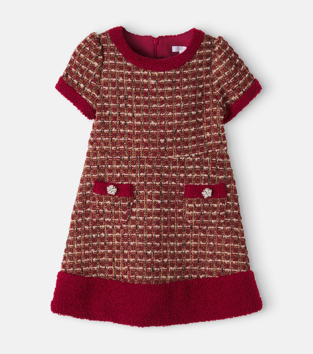 Patachou - Embellished tweed dress
