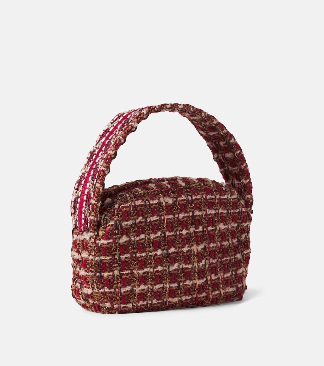Patachou - Bow-detail tweed purse