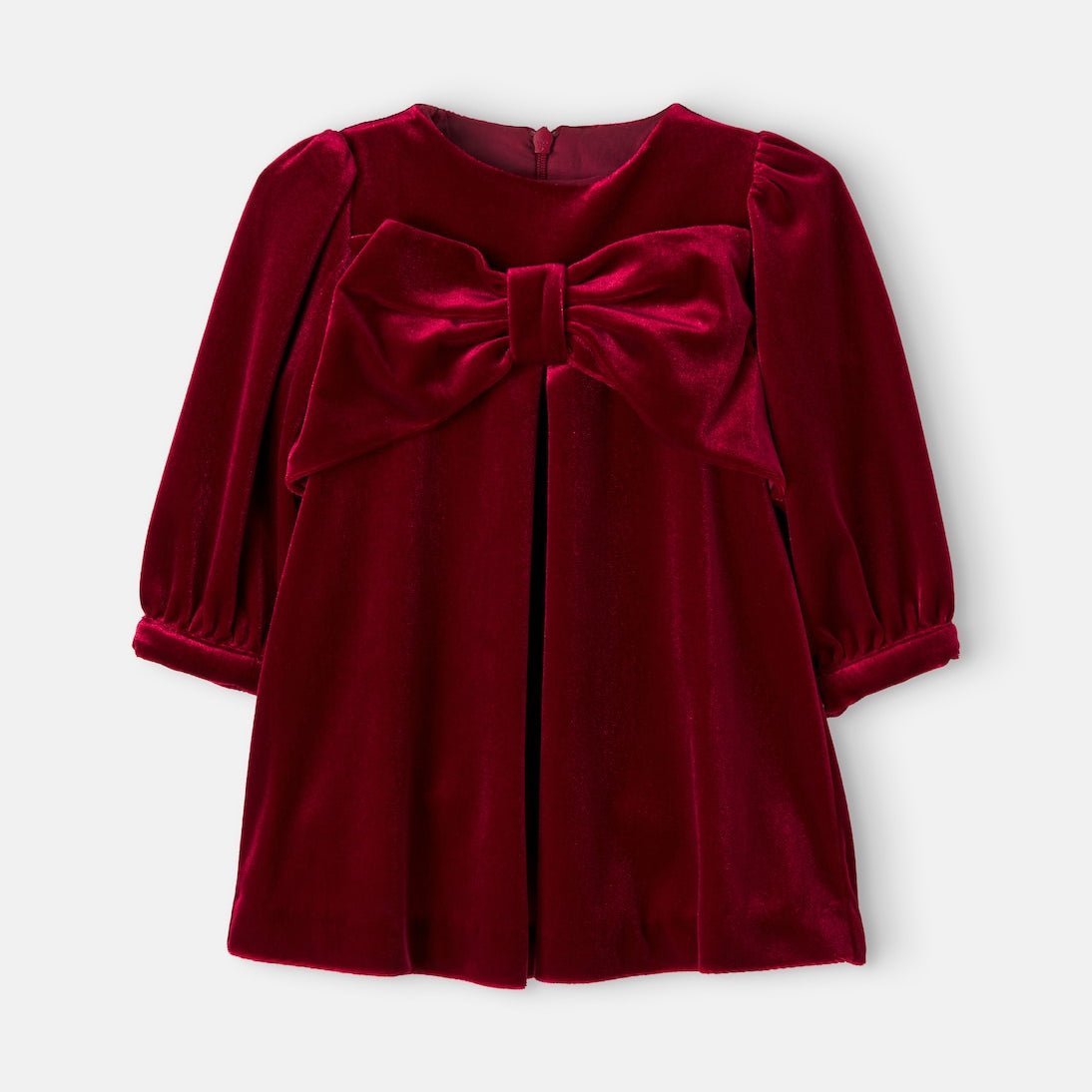 Patachou - Bow-detail velvet dress