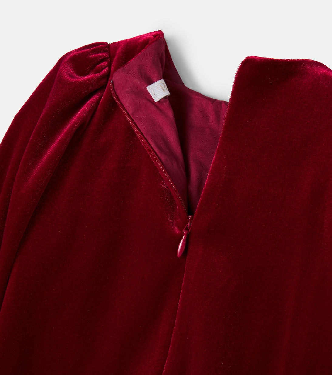 Patachou - Bow-detail velvet dress