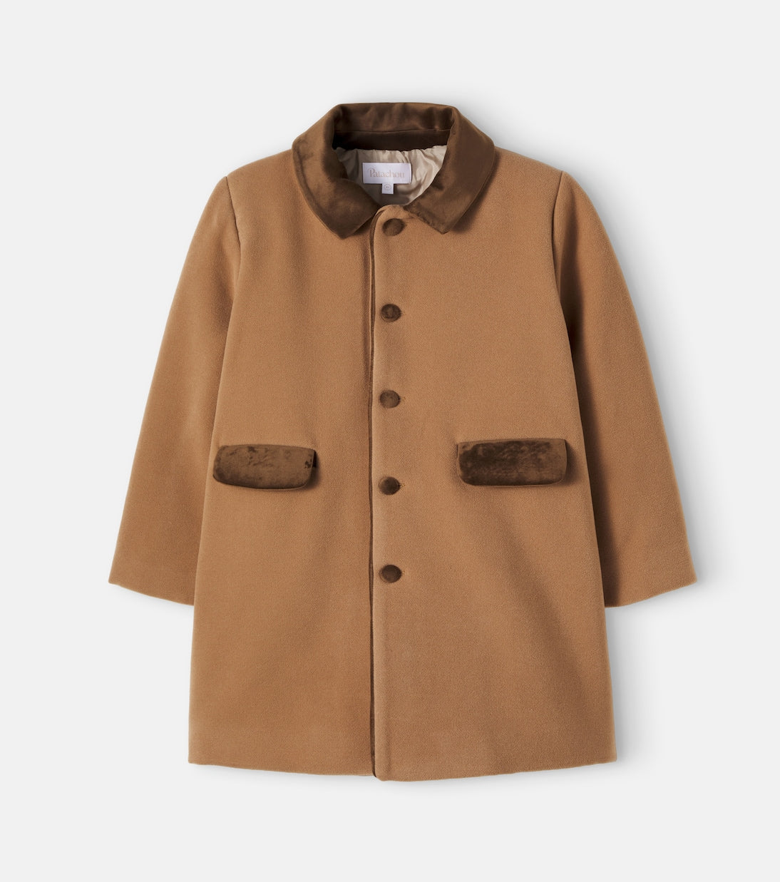 Patachou - Velvet-trimmed coat
