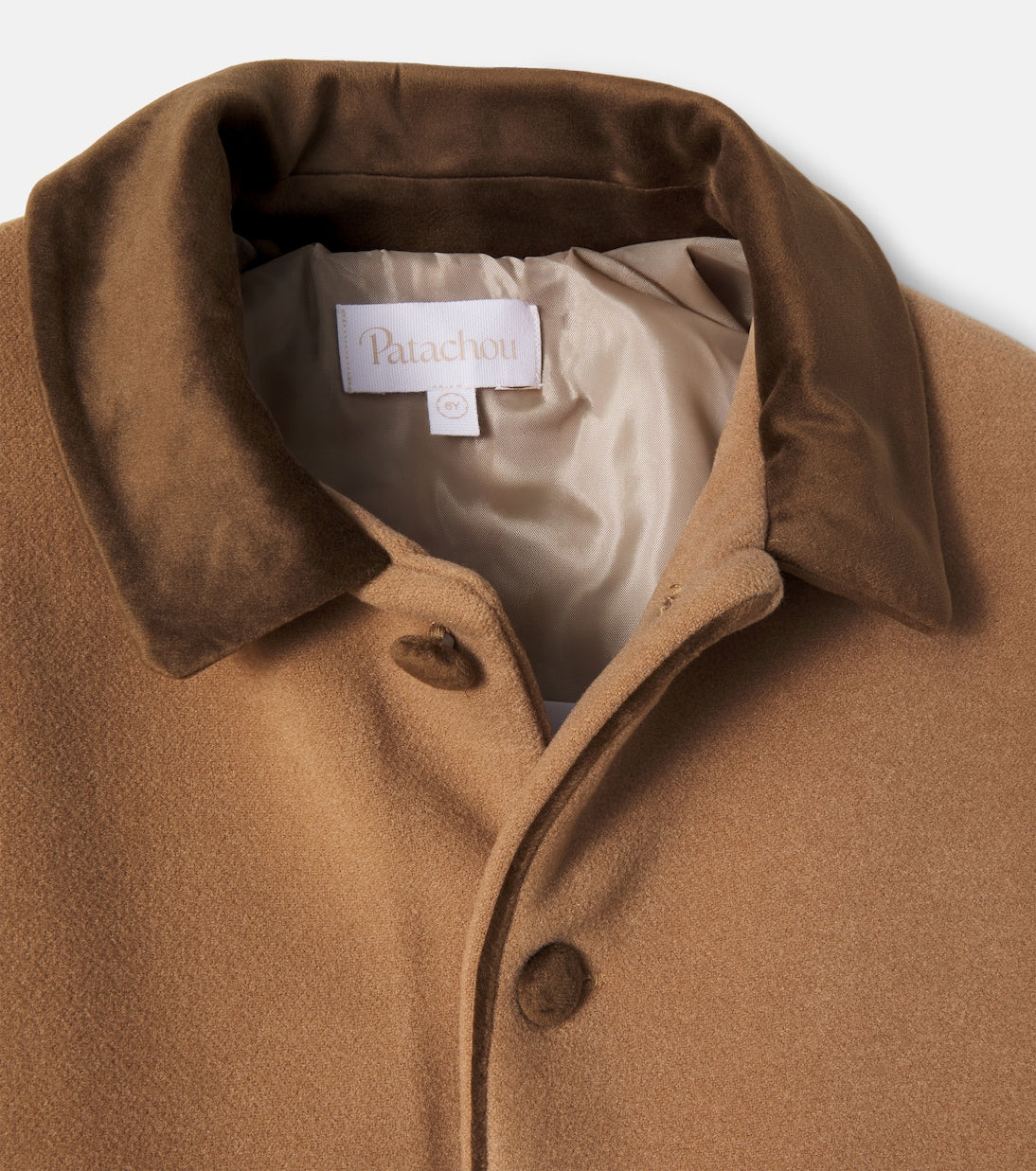 Patachou - Velvet-trimmed coat