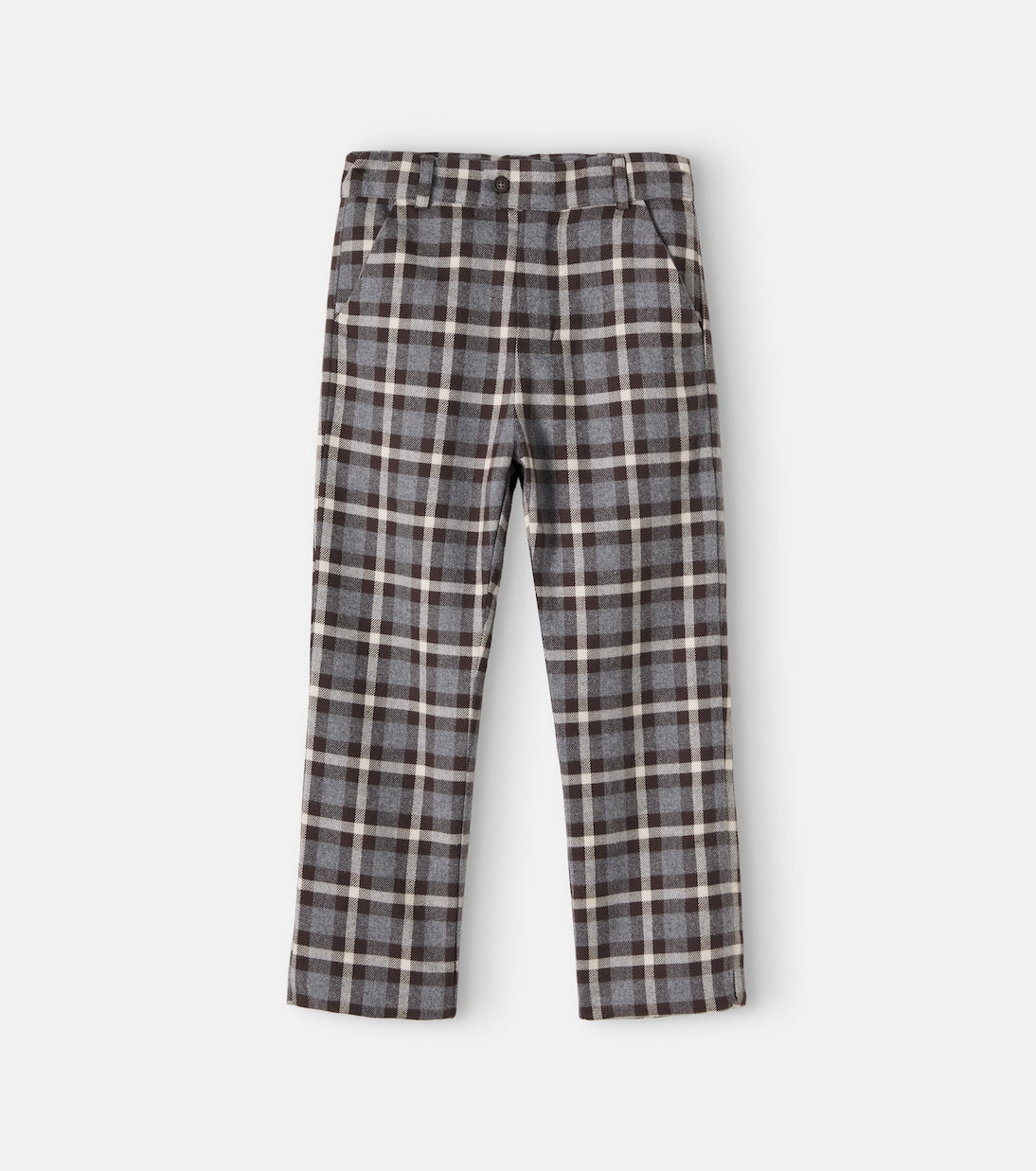 Patachou - Checked cotton flannel pants