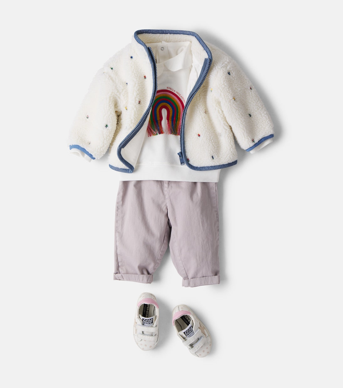 Stella McCartney Kids - Baby embroidered cotton jersey sweatshirt