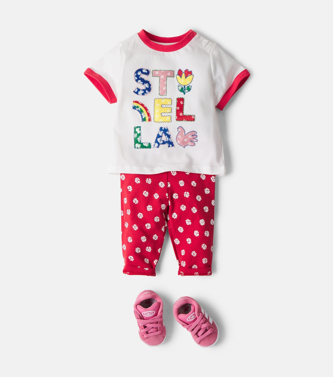 Stella McCartney Kids - Baby floral cotton jersey pants
