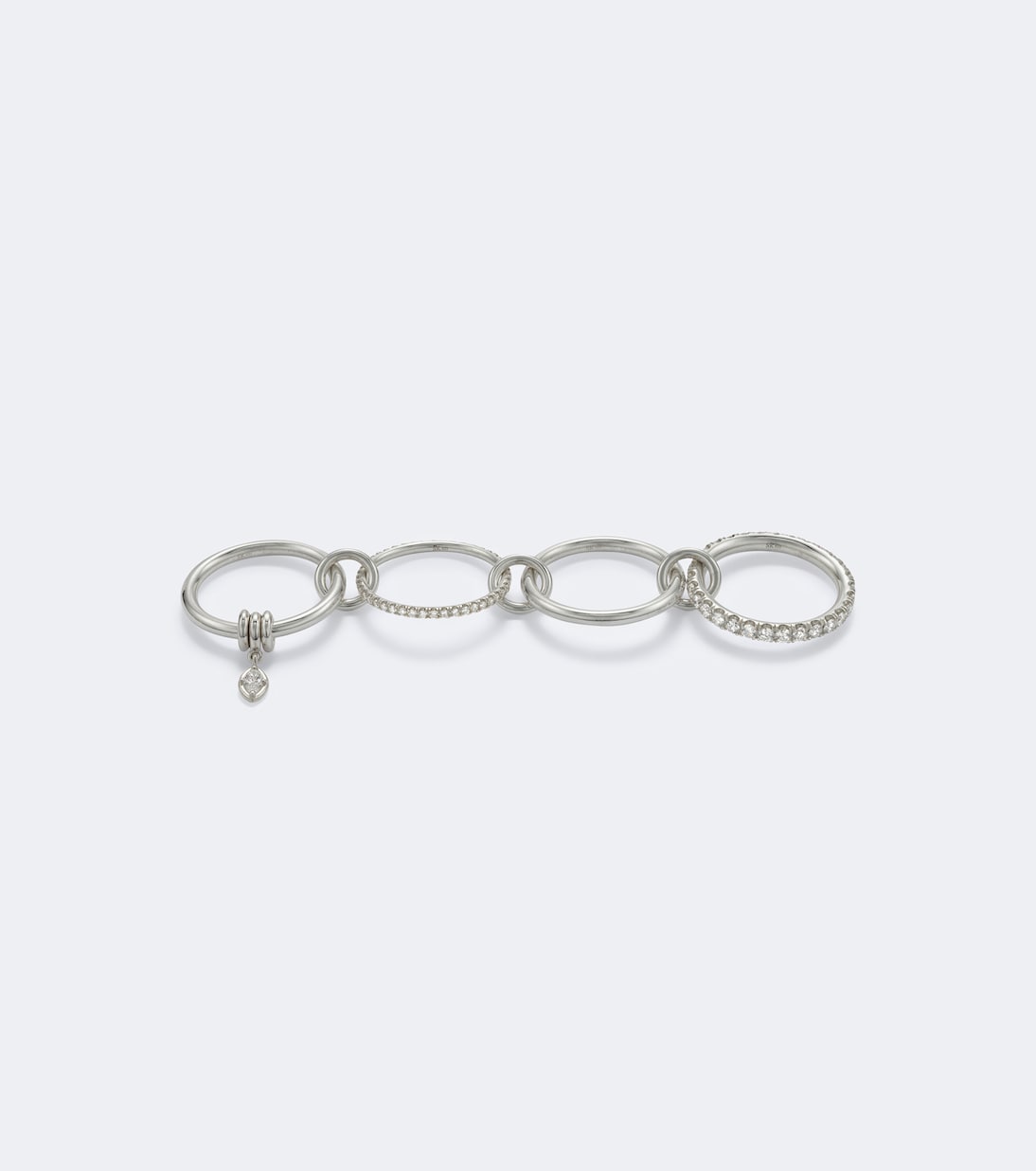 Spinelli Kilcollin - Inara Heart sterling silver ring with diamonds